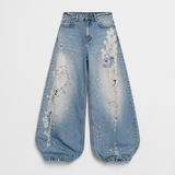 AURA STUDDED DENIM