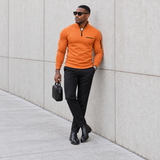 HUDSON STERLING TEXTURED QUARTER ZIP