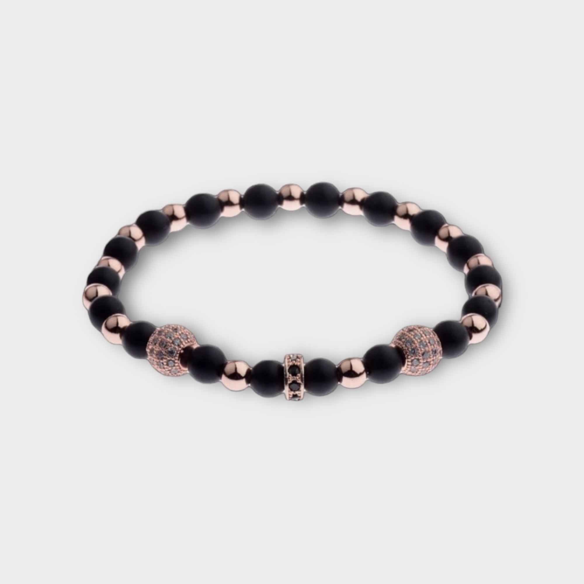 'BWE' Classic round stone bracelet