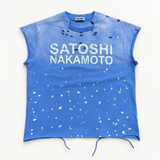 FADED BLUE GRAPHIC TANK