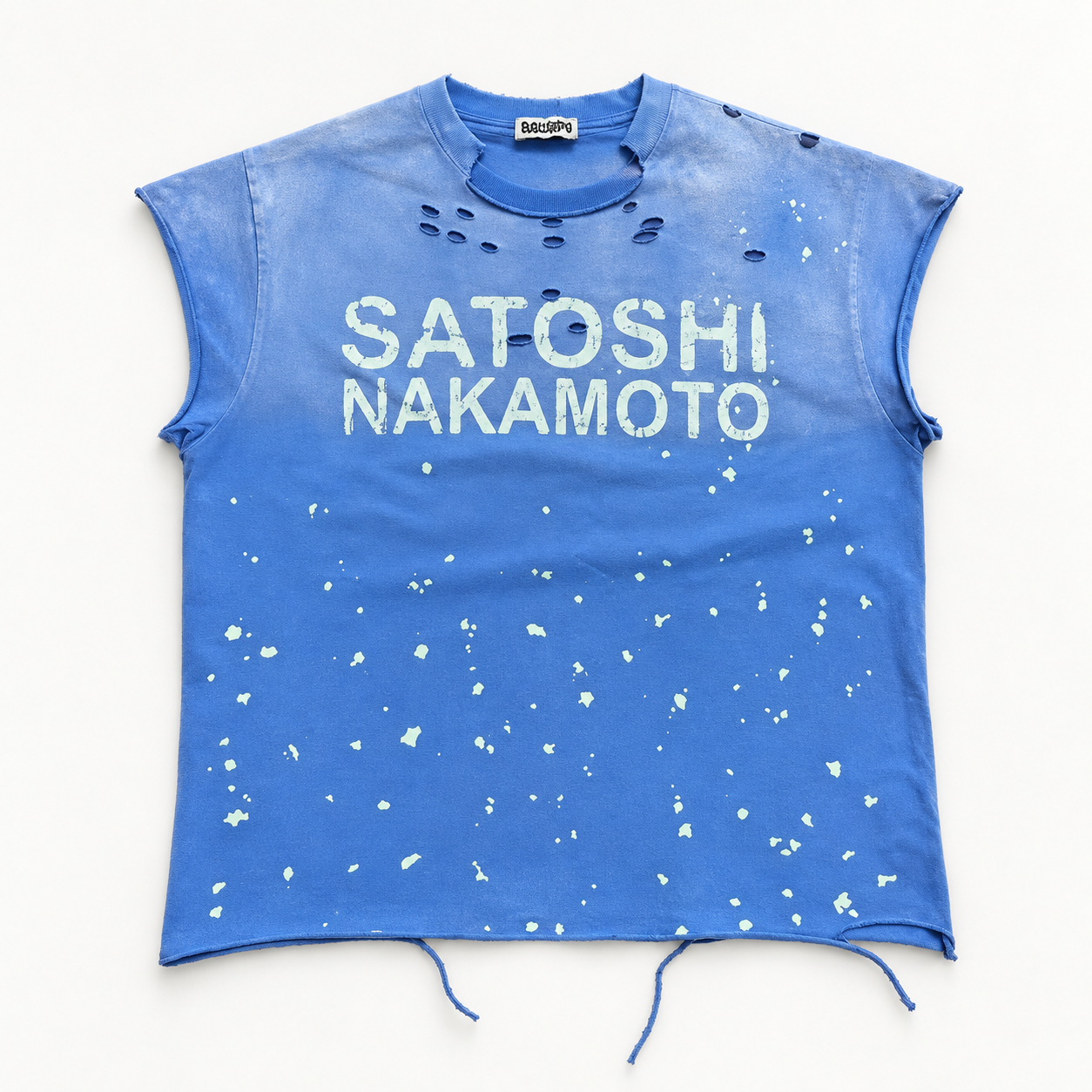 FADED BLUE GRAPHIC TANK
