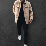 'SORN' Khaki winter cardigan coat for men