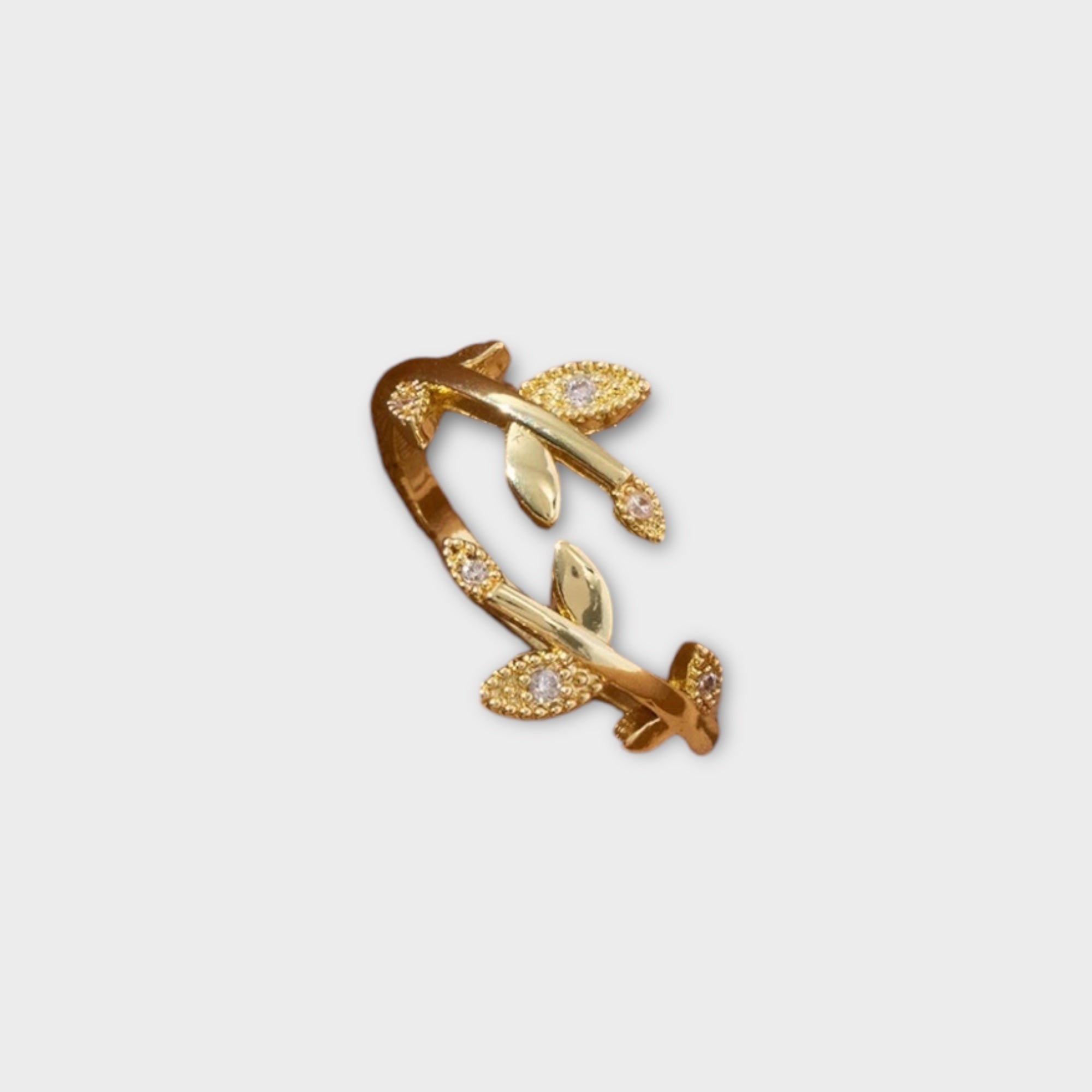 'VJIF' Fashionable gold ring