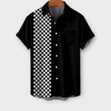 'MISH' Plaid button-up shirt for men