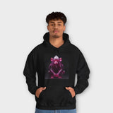 'HOMB' Hooded Sweatshirt Purple diamond monkey Men and Women