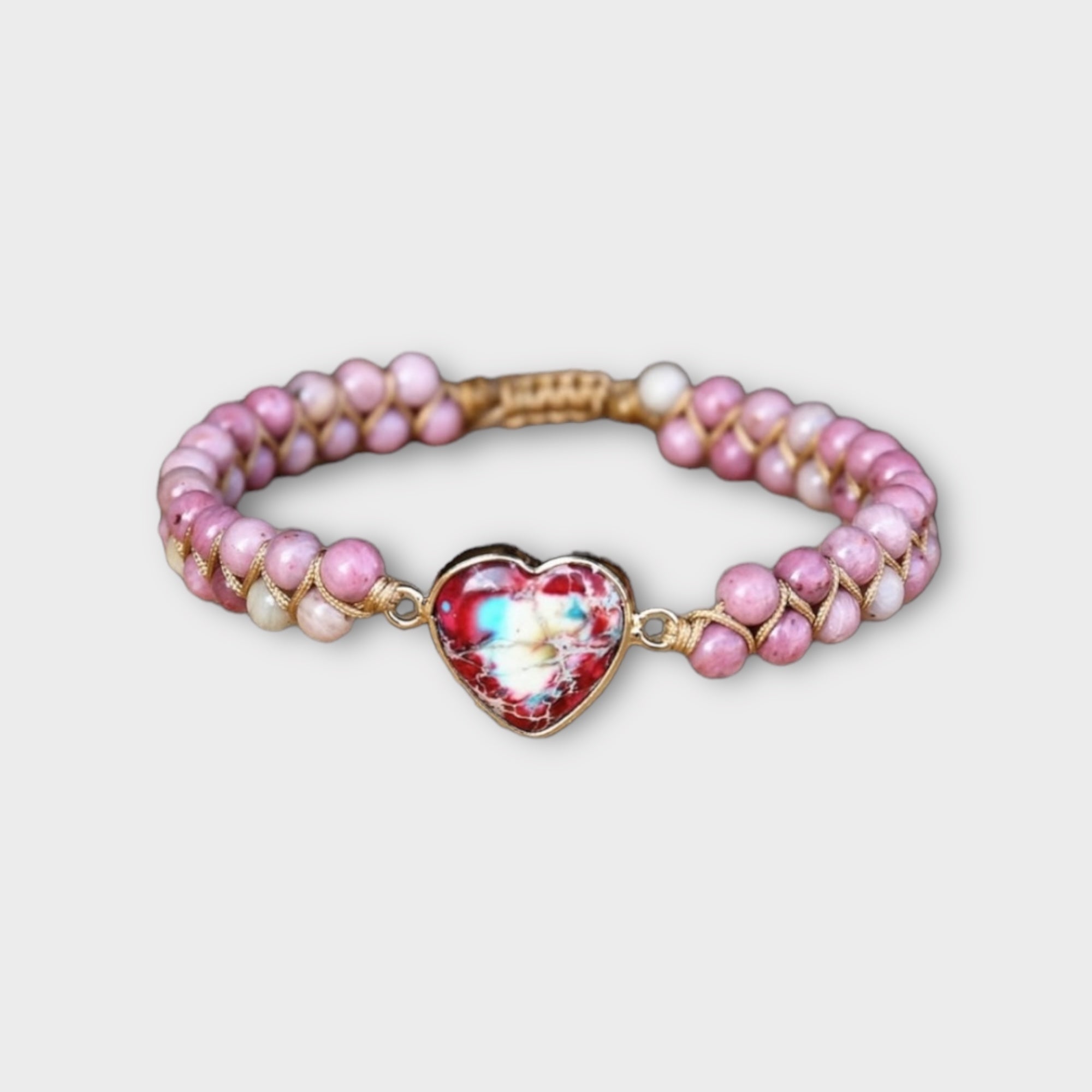 'XOO' Heart shaped stone bracelet for women