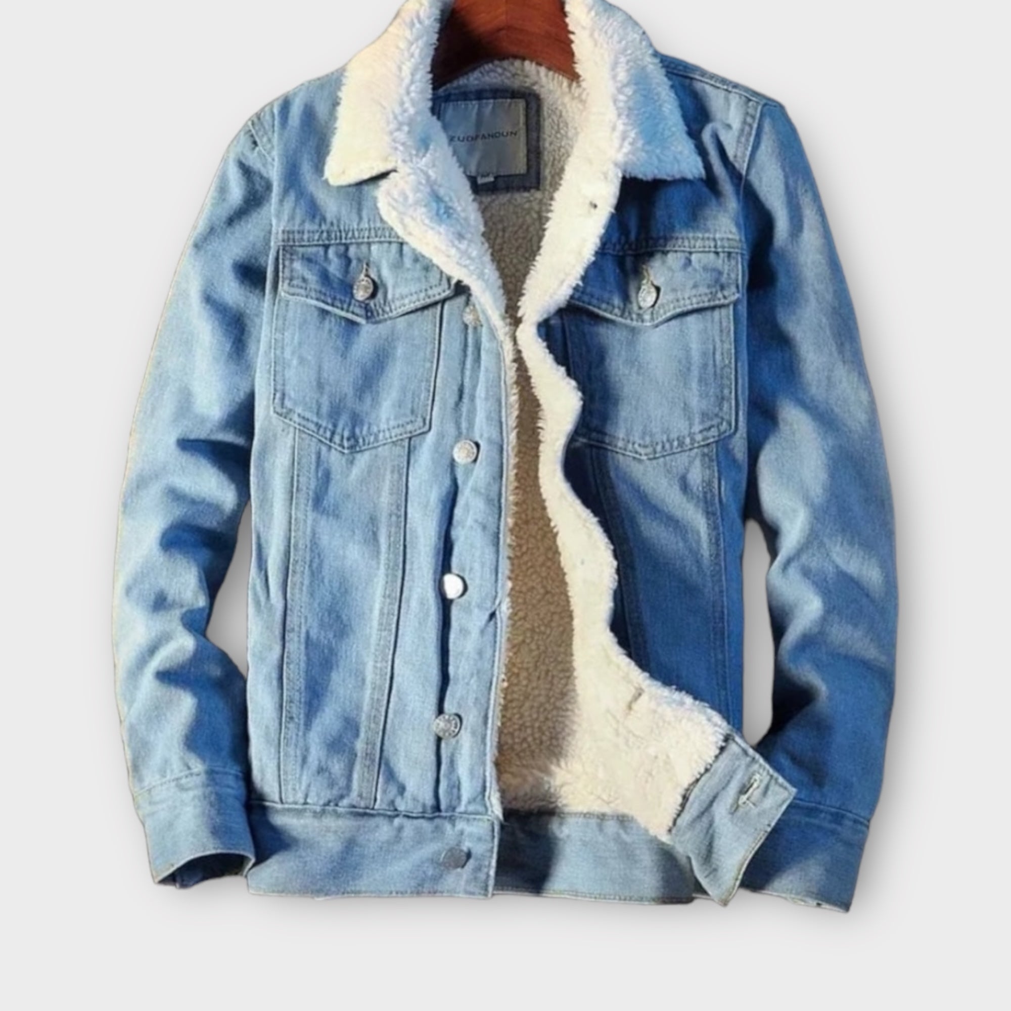 'BMOO' Thick warm denim jacket for men