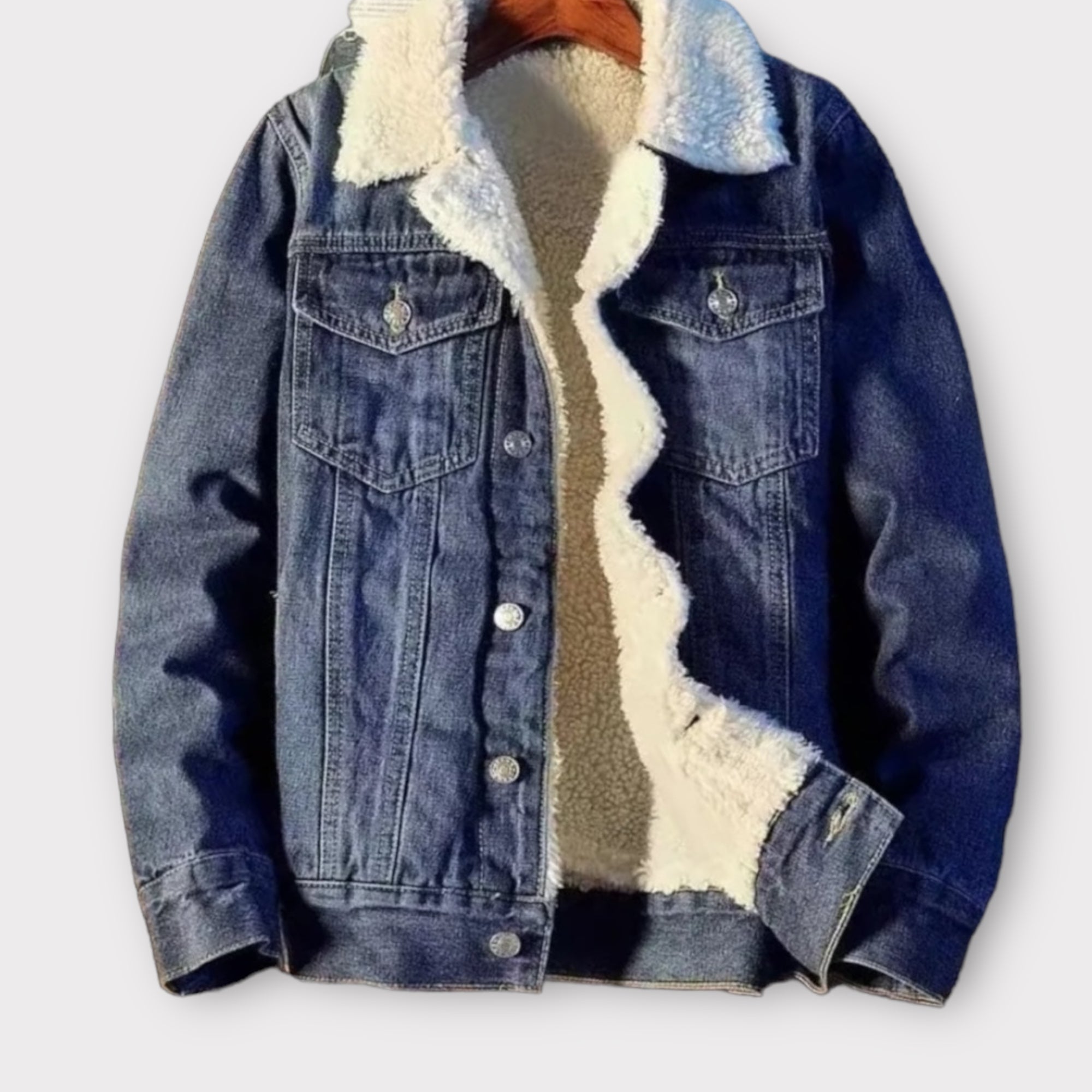 'BMOO' Thick warm denim jacket for men