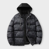 'LIOU' Winter leaf parkas coat for men