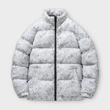 'LIOU' Winter leaf parkas coat for men