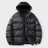 'LIOU' Winter leaf parkas coat for men