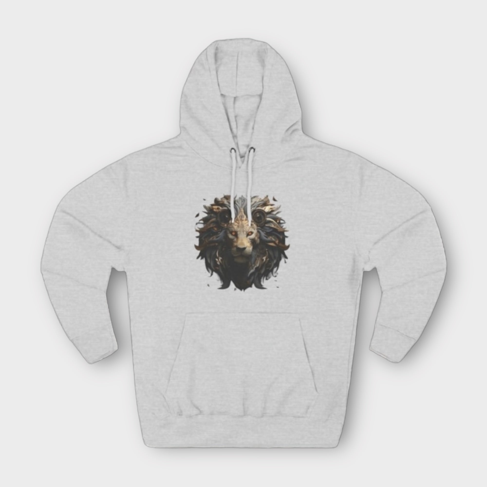 'OOHO' Lion's wool hoodie