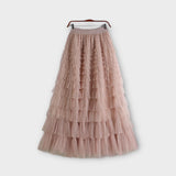 'LFUC' Female pleated mesh dress