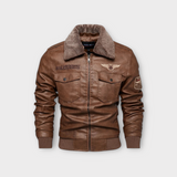 ‘VIFO’ Fashionable American style leather jacket