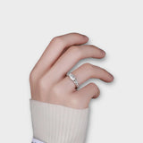 'HSYA' A luxury sterling silver ring