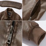 ‘VIFO’ Fashionable American style leather jacket