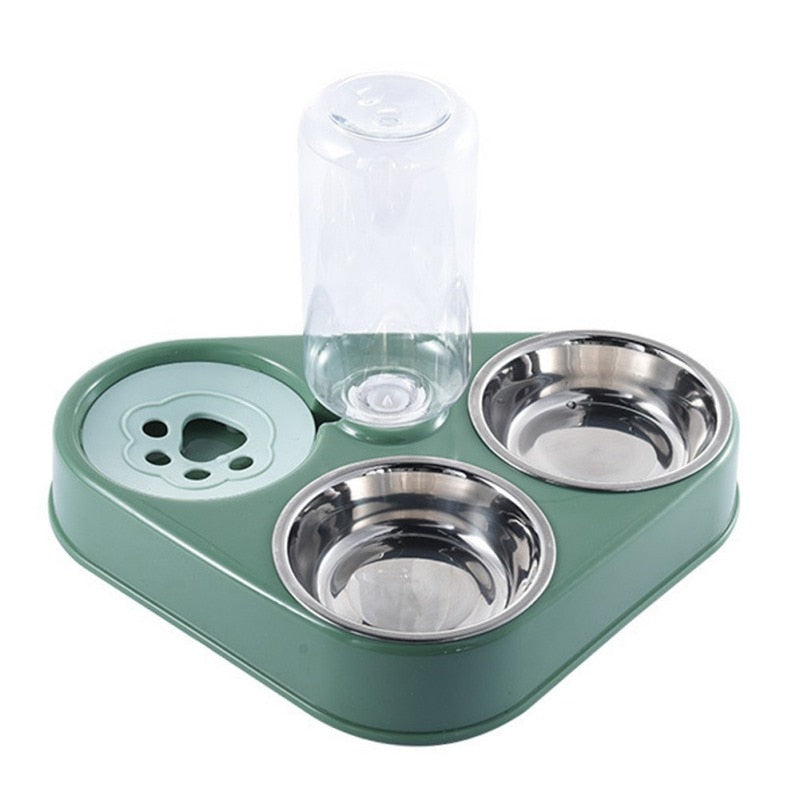 Latower™ - 500ML Dog Bowl Cat Feeder Bowl With Dog Water Bottle Automatic Drinking Pet Bowl Cat + dog !