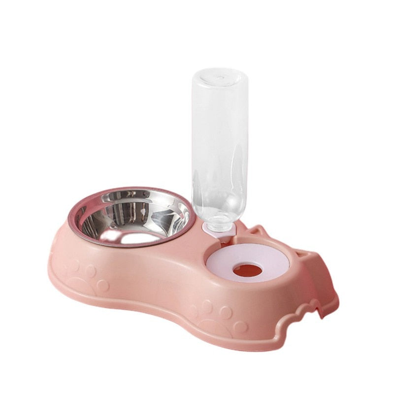 Latower™ - 500ML Dog Bowl Cat Feeder Bowl With Dog Water Bottle Automatic Drinking Pet Bowl Cat + dog !