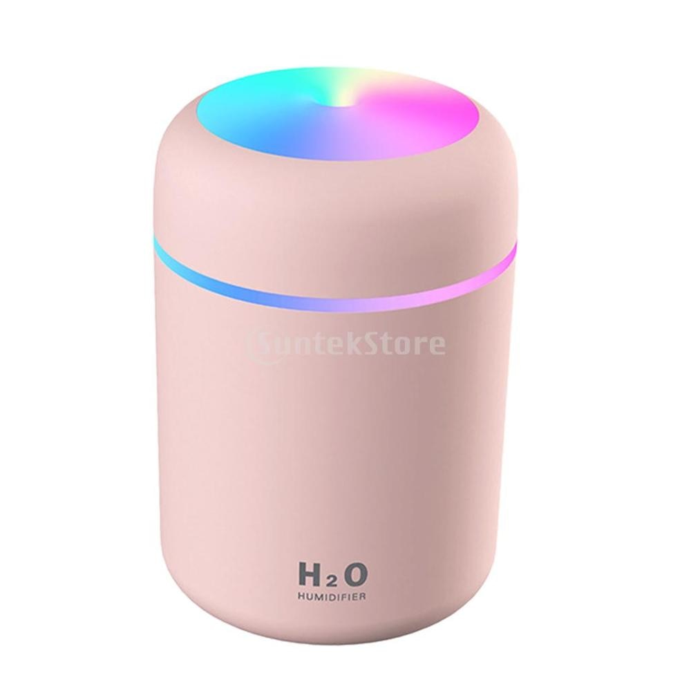 Latower™ - Portable 300ml Electric Air Humidifier + USB Cool Mist Sprayer with Colorful Night Light