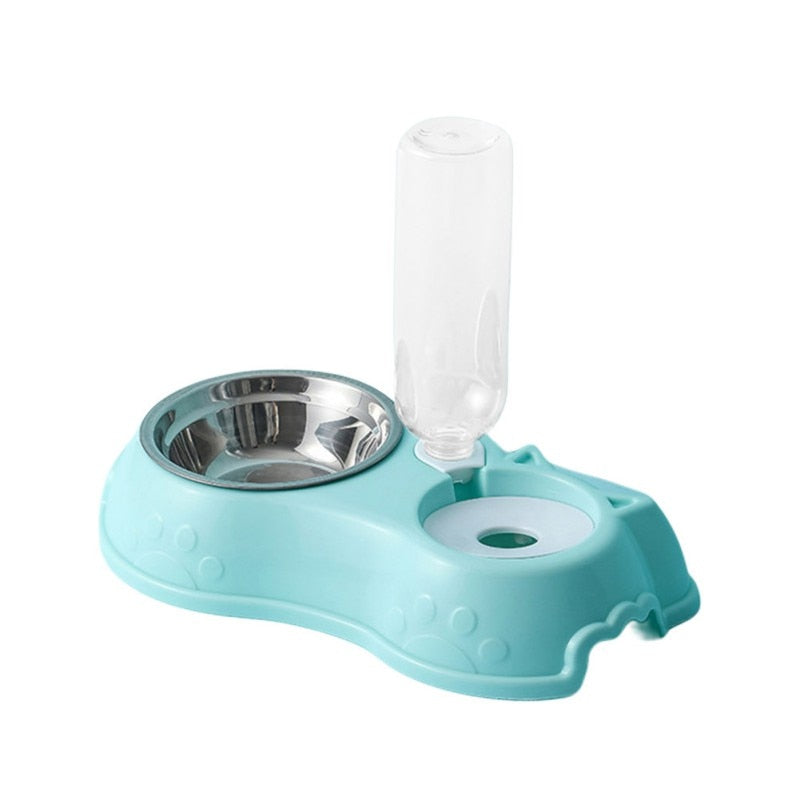 Latower™ - 500ML Dog Bowl Cat Feeder Bowl With Dog Water Bottle Automatic Drinking Pet Bowl Cat + dog !